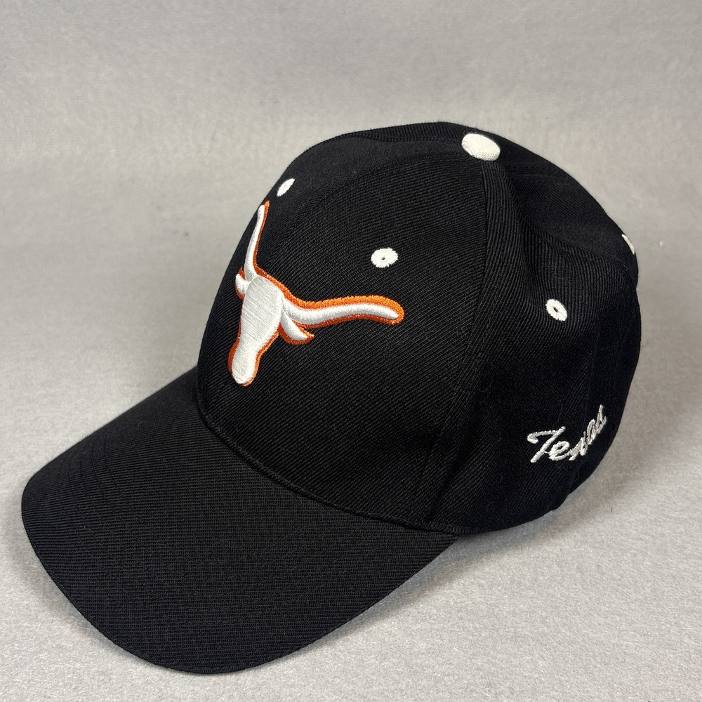 Vintage Texas Longhorns Logo Script Hat Strap UT 2004